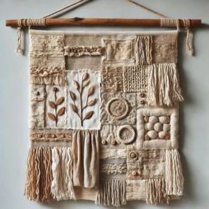 crochet & macramé wall hanging