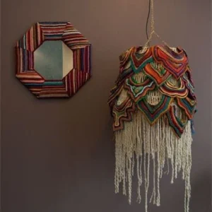 embroidered & embellished lamp