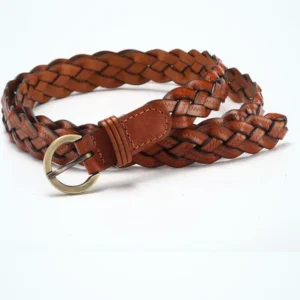 hand woven leather belt