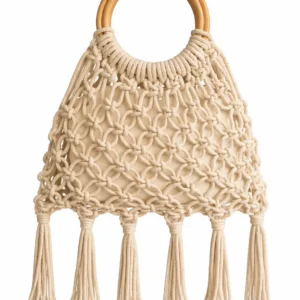 macramé tassel bag