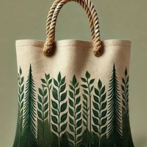 rope handle canvas tote bag